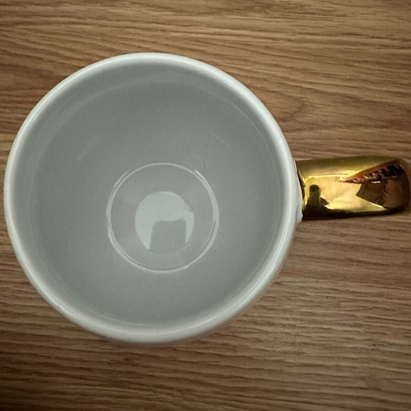 "Stay gold" Threshold gold trim stoneware mug cup dishwasher & microwave safe - Picture 5 of 5